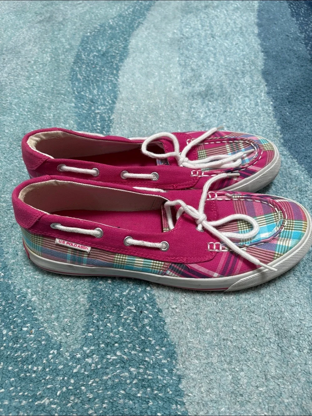 US Polo Assn Stacy Boat Shoes, Sz 8